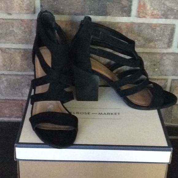 MELROSE & MARKET RORY-FAB STRAPPY HEELS - 10 M - Picture 5 of 7